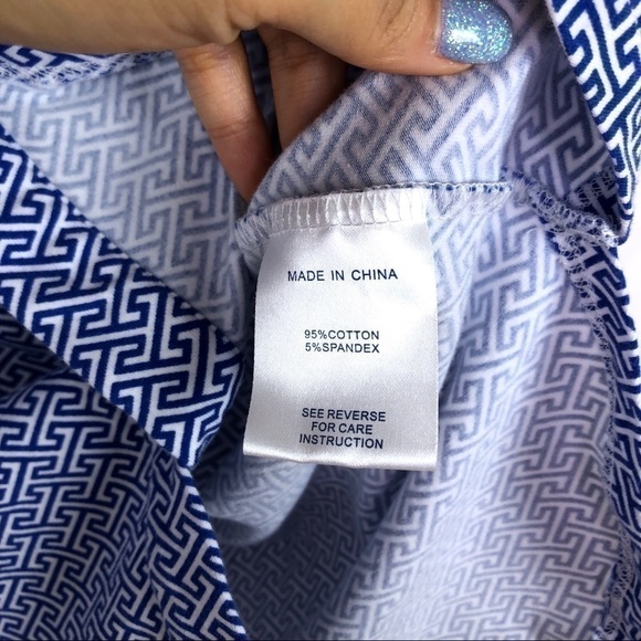 Tyler Böe Blue royal blue and white button down - Picture 6 of 10
